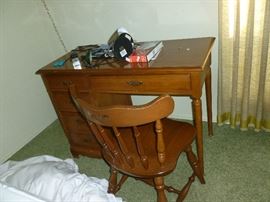 maple desk & chair