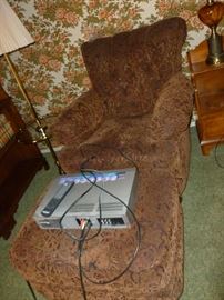 Flexsteel Chair & Ottoman