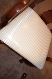 Plastic still on Chairs