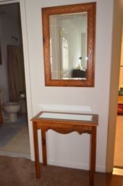 Entrance Table with mirror set