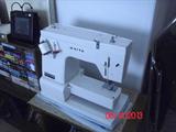 White sewing machine