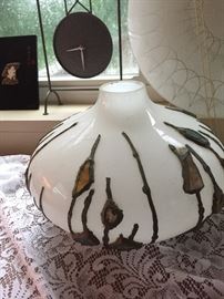 Vintage Art Deco Glass + Milk Glass Globe
Really Cool Vintage Lighting at This Sale + Several Lamps
