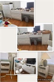 Several Pieces of White Saunders Furniture. BUY ALL OF IT !