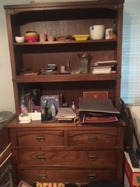 craftsman stickley style cabinet and hutch