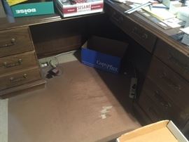 wood desk