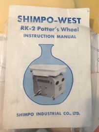 potter's wheel and instruction book