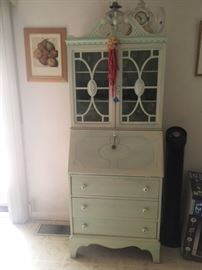 vintage shabby chic secretary desk