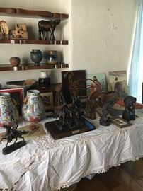 art, sculpture, pottery, bronzes