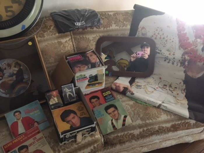 elvis presley records, lps, 45s, rock posters