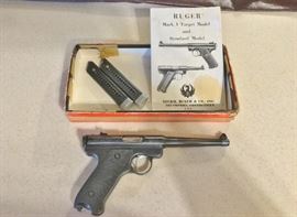 Ruger 22 Cal LR Mark I Target Pistol