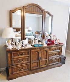 Matching Dixie long dresser with mirrors