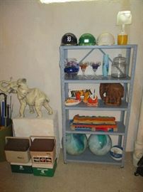 SHELVING, COOLERS, HOUSEHOLD