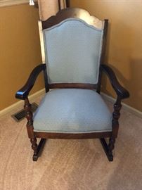  Family Heritage Estate Sales, LLC. New Jersey Estate Sales/ Pennsylvania Estate Sales. Blue Rocking Chair