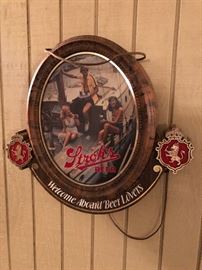  Family Heritage Estate Sales, LLC. New Jersey Estate Sales/ Pennsylvania Estate Sales. Stroh's Beer Wall Hanging. 
