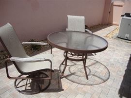 Patio table and  2 chairs