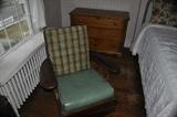 1940's WW ll Era Maple Flat Wing Airplane Chair.