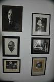 Autographed photographs of famous Black artists, musicians’ authors & athletes.