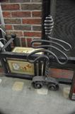 Pair of early 20th century hand forged andirons
