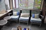 vintage 7 pcs. wrought iron patio/garden set