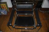 Mid Century Modern Italian Chrome & leather chairs