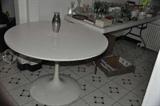 Mid Century formica top table w/pedestal base
