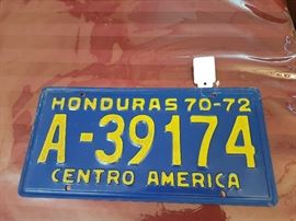 License Plate Honduras