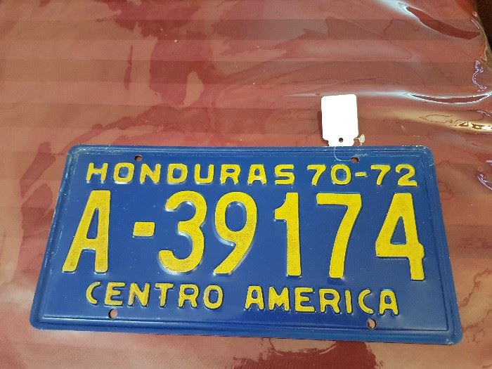 License Plate Honduras