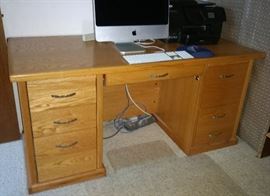 Oak Desk ( Computer not for sale)