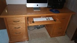 Oak Desk ( Computer not for sale)