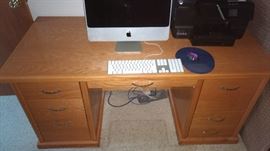 Oak Desk ( Computer not for sale)
