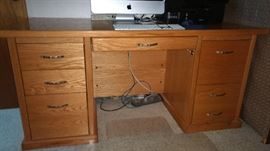 Oak Desk ( Computer not for sale)