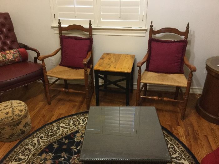 Chairs and Side Tables