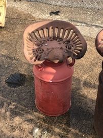 Buckeye Tractor Seat - Milk can Stools!