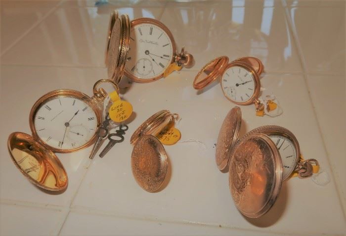 14K and 18K gold pocket watches