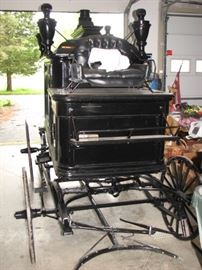 Antique hearse - a horse drawn sleigh / carriage