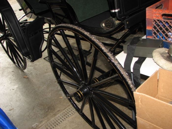Antique horse -drawn carriage buggy