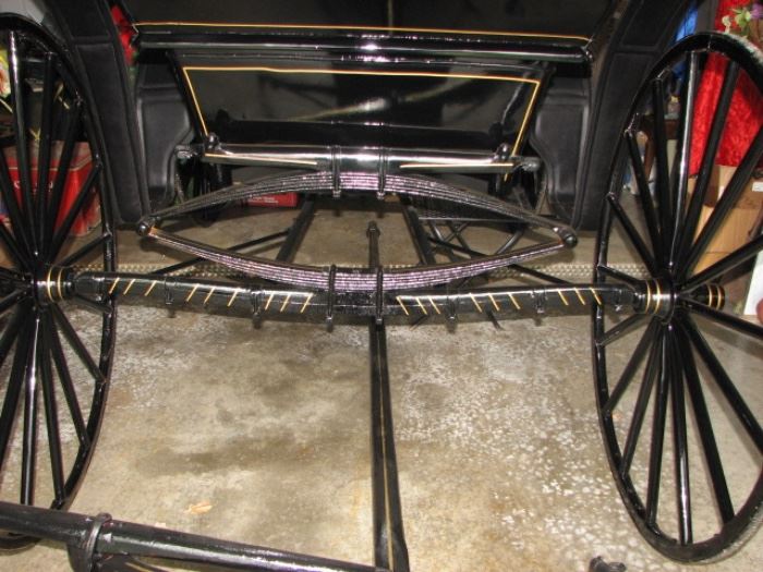 Antique horse -drawn carriage buggy