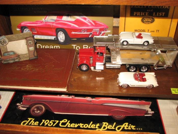 Automotive decor & memorabilia - 1957 Chevy Bel Air, Model T and more