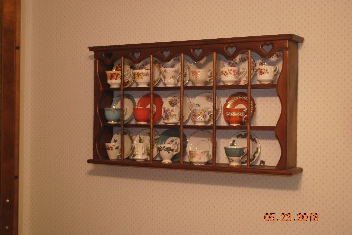 Nice assortment of vintage  and signed tea cups that are marked ….