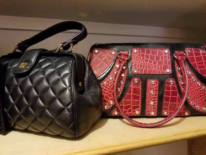 Large selection of beautiful handbags