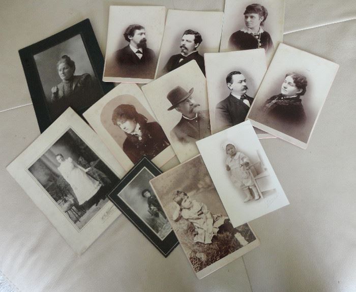 Just part of a large collection of Carte de Visite, antique and vintage photographs and cabinet photos.