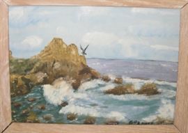 Seascape oil painting