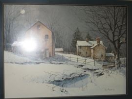 Snowy Landscape Print