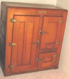 antique oak icebox