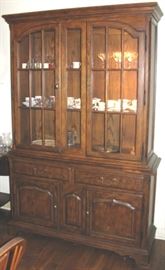 Drexel oak china cabinet