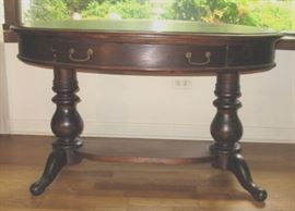 Oval table with drawer