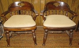 Pine arm chairs