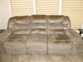 Micro Fiber Sofa w/Recliners