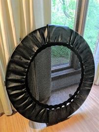 Cellerciser Bi-fold Home rebounder trampoline with bar - $300 