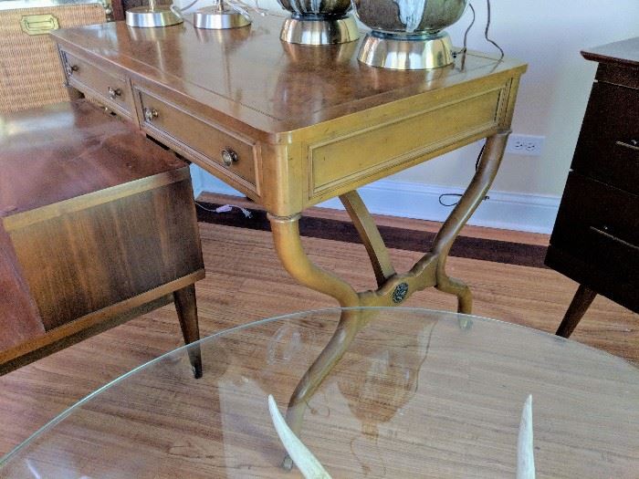 Tomlinson Mid Century desk with curved legs - $499

